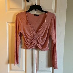 Long sleeve . Crop top
